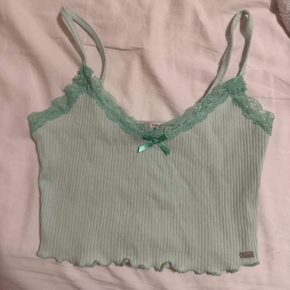 Mint green Pull&Bear tank top